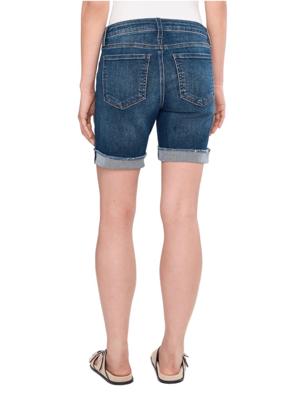 Kut from the Kloth Distressed Catherine Boyfriend Jean Shorts - Picture 6 of 8